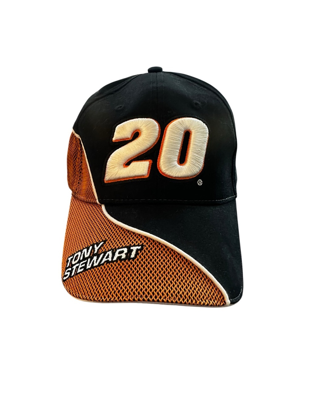 VTG Winners Circle Tony Stewart #20 Home Depot NASCAR Adjustable Cap BlackOrange